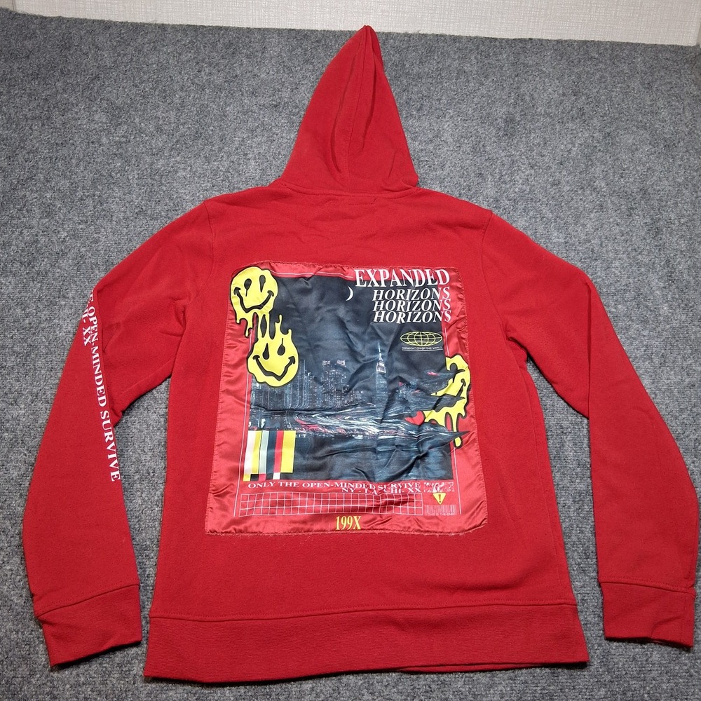 Trademark Brooklyn Clothing hoodie Medium Color Red Expanded Horizons 199X - Picture 12 of 12
